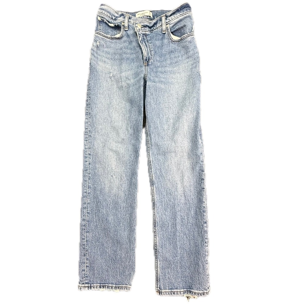 Abercrombie & Fitch Jeans Women 27/4S 90s Straight Ultra High Crossover Waist